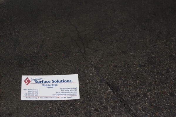 Small cracks, grouted with DiamaKrete Polish Grout and colored with dye